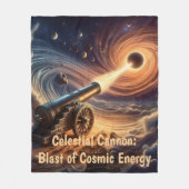 Celestial Cannon: explosie van kosmische energie Fleece Deken (Voorkant)