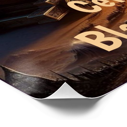 Celestial Cannon: explosie van kosmische energie Perfect Poster (Hoek)