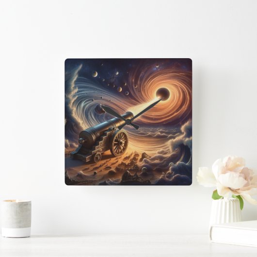 Celestial Cannon: explosie van kosmische energie Vierkante Klok (Huis)