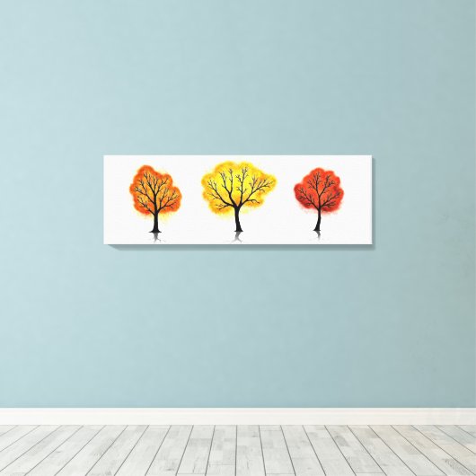 Celestial Canopy: Herfstgloed - Canvas Afdruk (Insitu (Houten vloer))