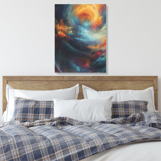 Celestial Canvas Prints - Een fusie van Surreal Re (Insitu (Slaapkamer))