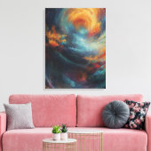 Celestial Canvas Prints - Een fusie van Surreal Re (Insitu (Woonkamer))