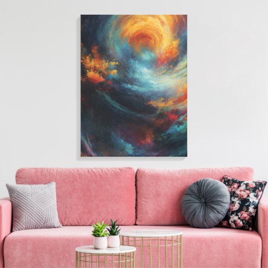 Celestial Canvas Prints - Een fusie van Surreal Re (Insitu (Woonkamer))