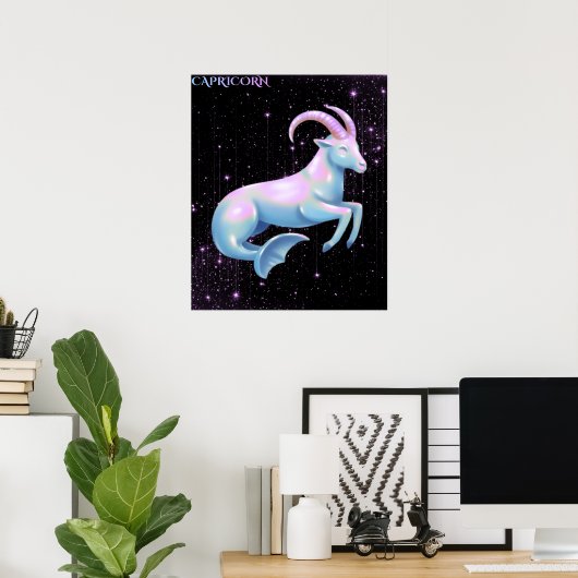 Celestial Capricorn – Astrology Art Poster (Thuiskantoor)