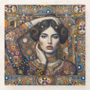 "Celestial Caress" Glass Onderzetter