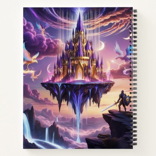Celestial Castle Notitieboek - Fantasy Art Design (Achterkant)
