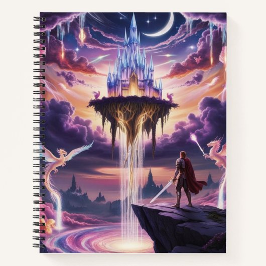 Celestial Castle Notitieboek - Fantasy Art Design (Voorkant)