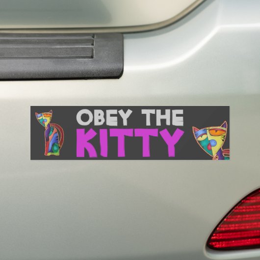 Celestial Cat Bumpersticker (Op auto)