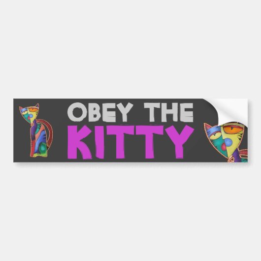 Celestial Cat Bumpersticker (Voorkant)