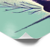 Celestial Cat - Dromerige dubbele belichting Art P Perfect Poster (Hoek)