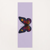 Celestial Cat-Eye Butterfly Lavender Sun Moon Boho Yogamat (Voorkant)