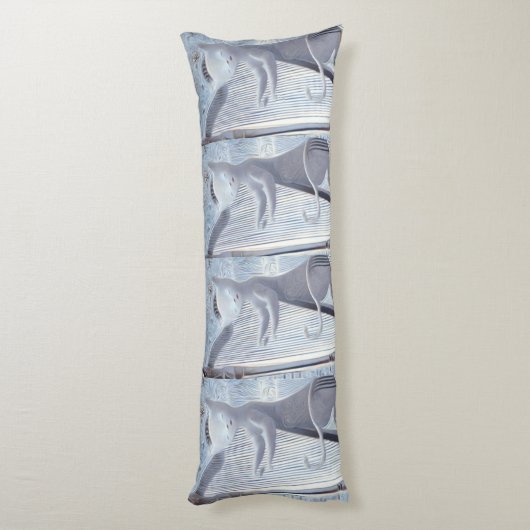 Celestial Cat Harp – Dreamy Body Pillow Lichaamskussen (Achterkant (Verticaal))