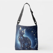 Celestial Cat Tote Bag – Mystical starry Feline (Voorkant)
