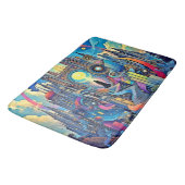 Celestial Cathedral Cityscape Badmat (Gekanteld)