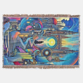 Celestial Cathedral Cityscape Deken (Voorkant)