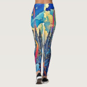 Celestial Cathedral Cityscape Leggings (Achterkant)