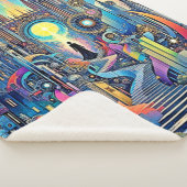 Celestial Cathedral Cityscape Sherpa Deken (3/4)