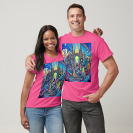 Celestial Cathedral Cityscape T-shirt