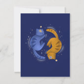 Celestial Cats Notecard Bedankkaart (Voorkant)
