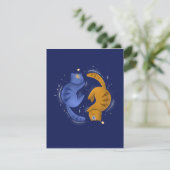 Celestial Cats Notecard Bedankkaart (Staand voorkant)