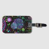 Celestial Celebrations: Maximalist Abstract Art  Bagagelabel (Voorkant (horizontaal))