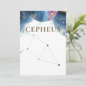 Celestial Cepheus Constellation Table Number (Staand voorkant)