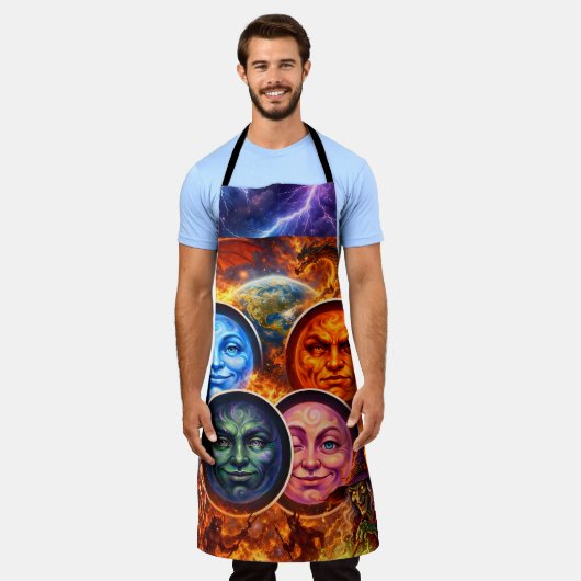 Celestial chaos fantasy ritual Gothic elemental ap Schort (Gedragen)