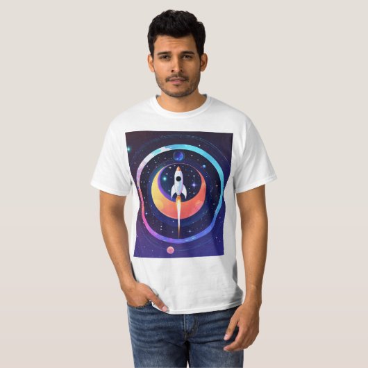 Celestial Chic Space Afbeelding T-shirt Collectie (Voorkant volledig)