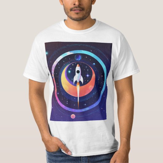 Celestial Chic Space Afbeelding T-shirt Collectie (Voorkant)