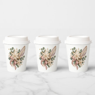 Celestial Christmas Elegance Papieren Bekers