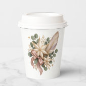 Celestial Christmas Elegance Papieren Bekers (Voorkant)