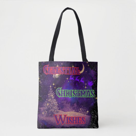 Celestial Christmas Tote Bag (Voorkant)