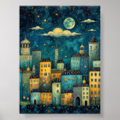 Celestial Cityscape Poster (Voorkant)