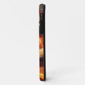 Celestial Clash: rood en goud Case-Mate iPhone Case (Achterkant/links)