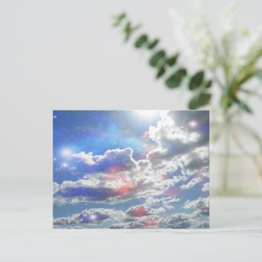 Celestial Clouds Briefkaart (Staand voorkant)
