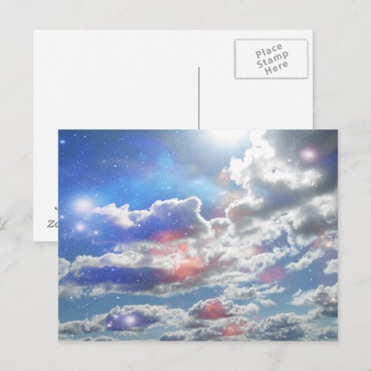 Celestial Clouds Briefkaart (Voorkant / Achterkant)