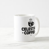 Celestial Coffee Mok – Moon & Stars Cosmic Cup (Voorkant rechts)