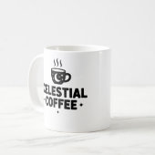 Celestial Coffee Mok – Moon & Stars Cosmic Cup (Voorkant links)