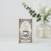 Celestial Coffee Shop | Vintage Celestial Visitekaartje (Staand voorkant)