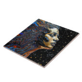 "Celestial Cognition" – A Surreal Portrait Tegeltje (Zijkant)