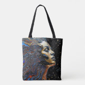 "Celestial Cognition" – A Surreal Portrait Tote Bag (Achterkant)