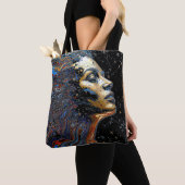 "Celestial Cognition" – A Surreal Portrait Tote Bag (Dichtbij)