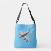Celestial Colours: The Marble Plane Odyssey beroem Crossbody Tas (Achterkant)