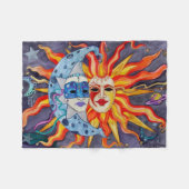 Celestial Comedy en tragedie Fleece Deken (Voorkant (Horizontaal))