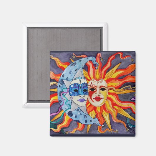 Celestial Comedy en tragedie Magneet (Voorkant / Achterkant)