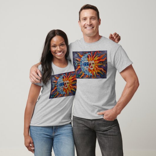 Celestial Comedy en tragedie T-shirt (Unisex)