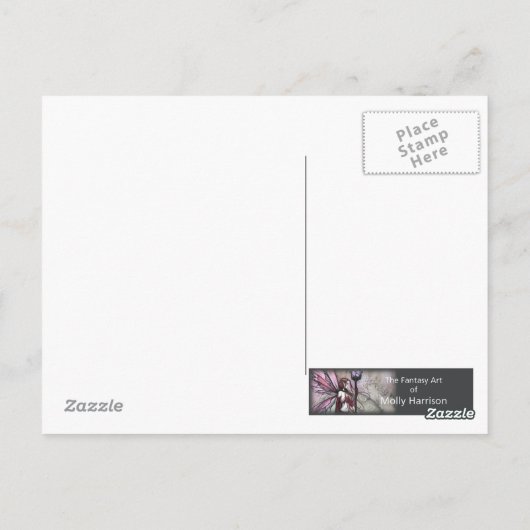 Celestial Compainions Fairy en Dragon Briefkaart (Achterkant)