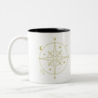 Celestial Compass Tweekleurige Koffiemok