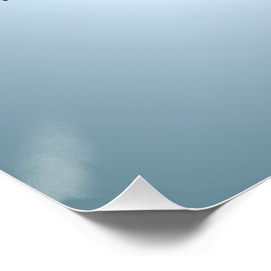 Celestial Confetti Glow Blue Perfect Poster (Hoek)