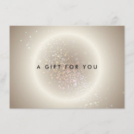Celestial Confetti Glow Gold Cadeaubon